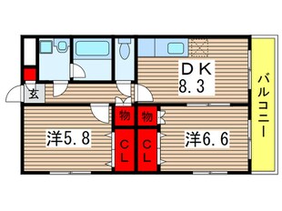 サンライズ秀栄の物件間取画像